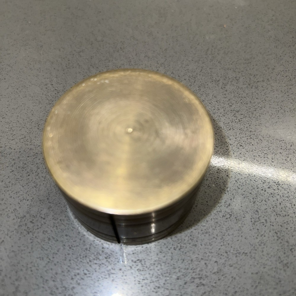 Vintage Brass Desktop Stamp Roll Dispenser Box