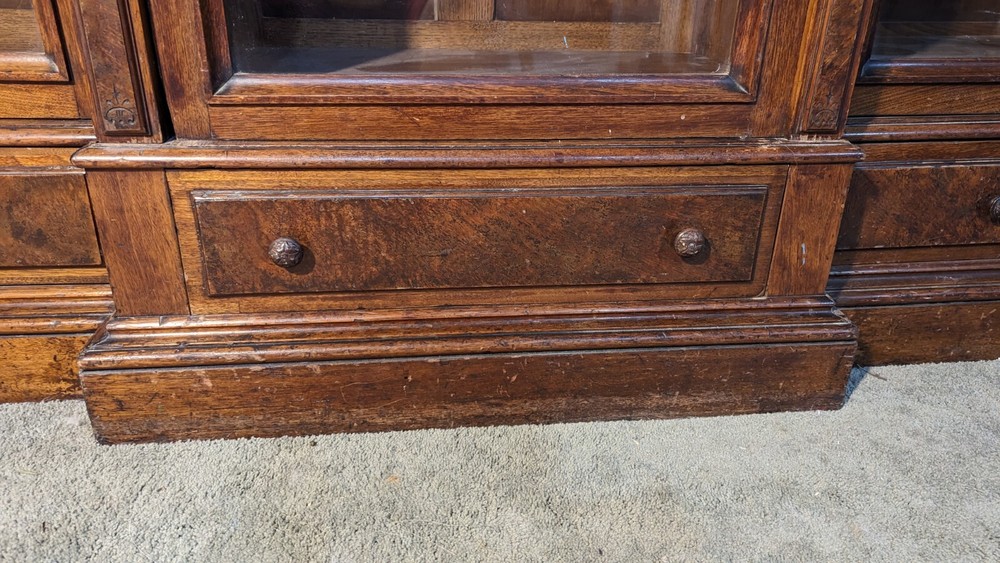antique bookcase cabinet