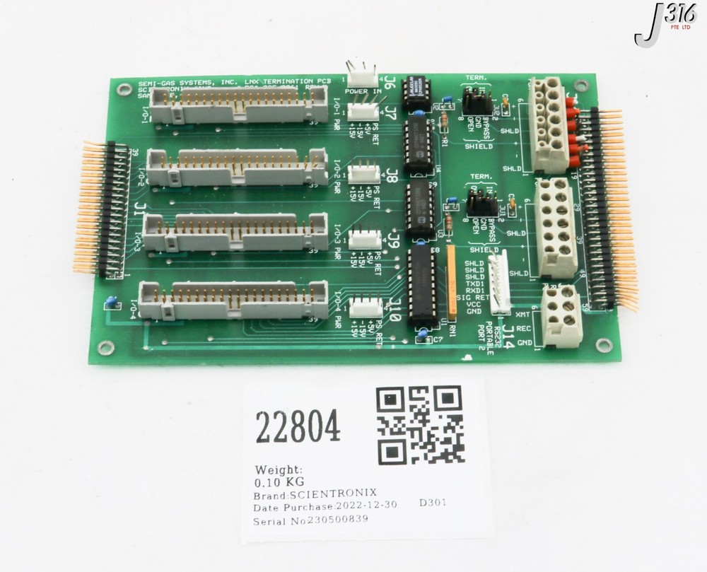 22804 SCIENTRONIX PCB, LNX TERMINATION PCB PCA 085-0061