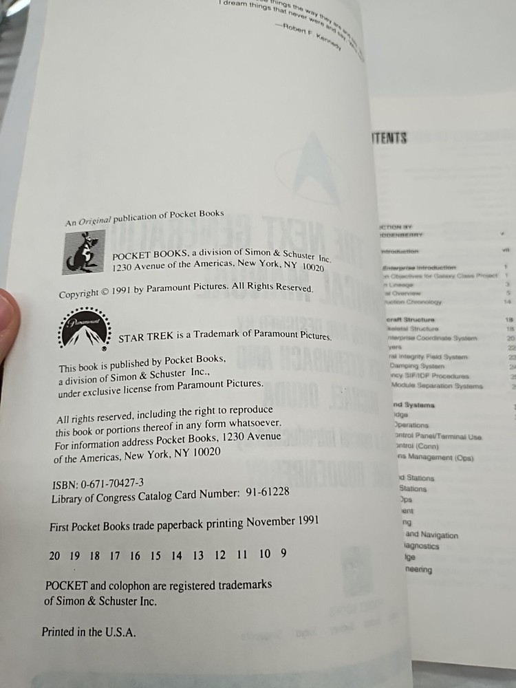 Star Trek The Next Generation Technical Manual Book