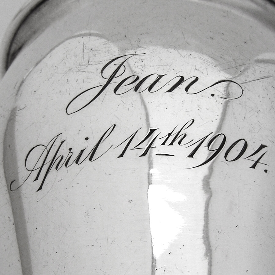 Shiebler Cup Sterling Silver Mono Jean 1904