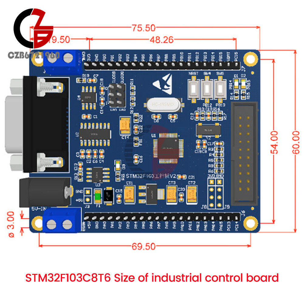 STM32F103VET6/STM32F103C8T6 Industrial Control Development Microcontroller Board