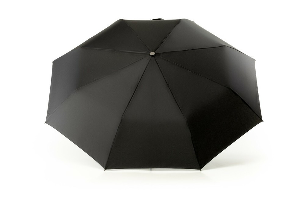 Windproof Auto Open Close Folding Umbrella - umbrella with Stylish Handle Black
