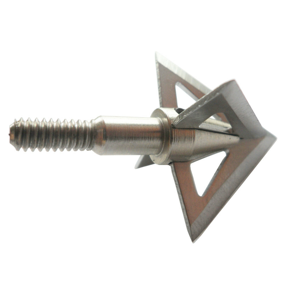 12Pcs Archery Broadheads 100 Grain 4 Blade Crossbow Compound Bow Hunting Tips