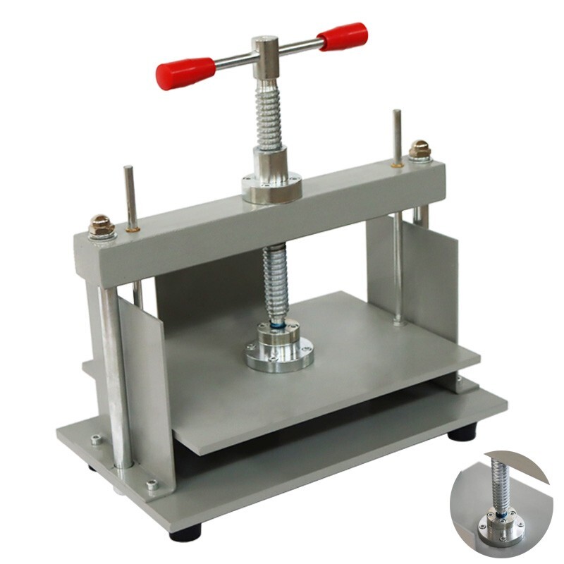 TECHTONGDA Manual Steel Bill Invoice Notes Flattening Machine Bookbinding Press