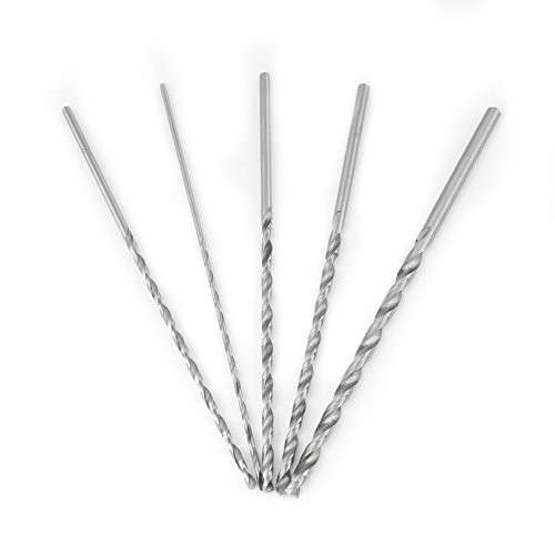 5 Different Sizes Extra Long High-Speed Steel Drill Bits, Long Shank Drill Bits
