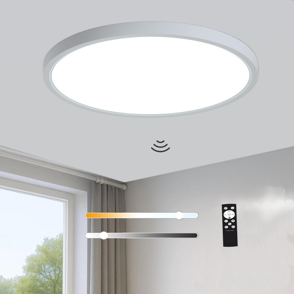 12 Inch Motion Sensor Ceiling Light Indoor Wired, LED Motion Sensor Light Ind...