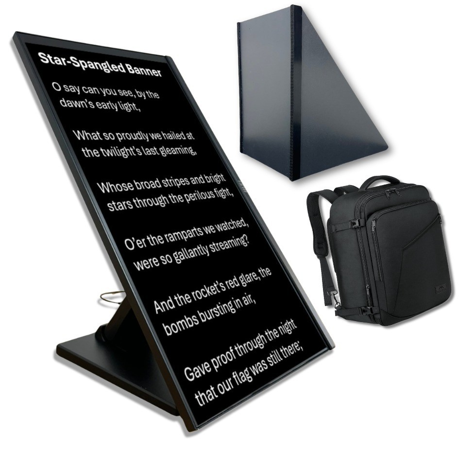 BLACK BOX Prompter Echo GO! Bundle w/Facade & Backpack
