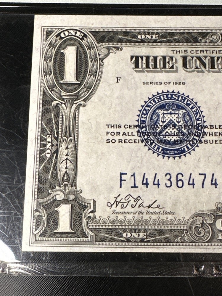 (2) 1928 $1 CONSECUTIVE Silver Certificate 63 EPQ PMG CHOICE UNCIRCULATED