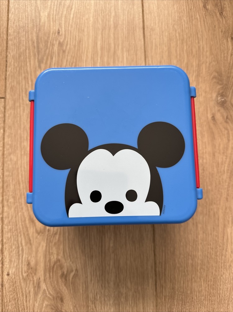 Disney Mickey Mouse Bento Style Lunchbox Snacks Lunch Compartment Box