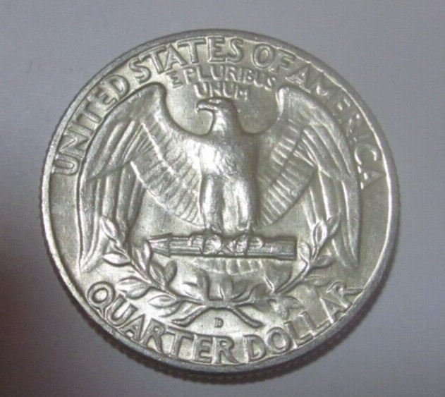 1964 D Washington Silver Quarter 90% Silver