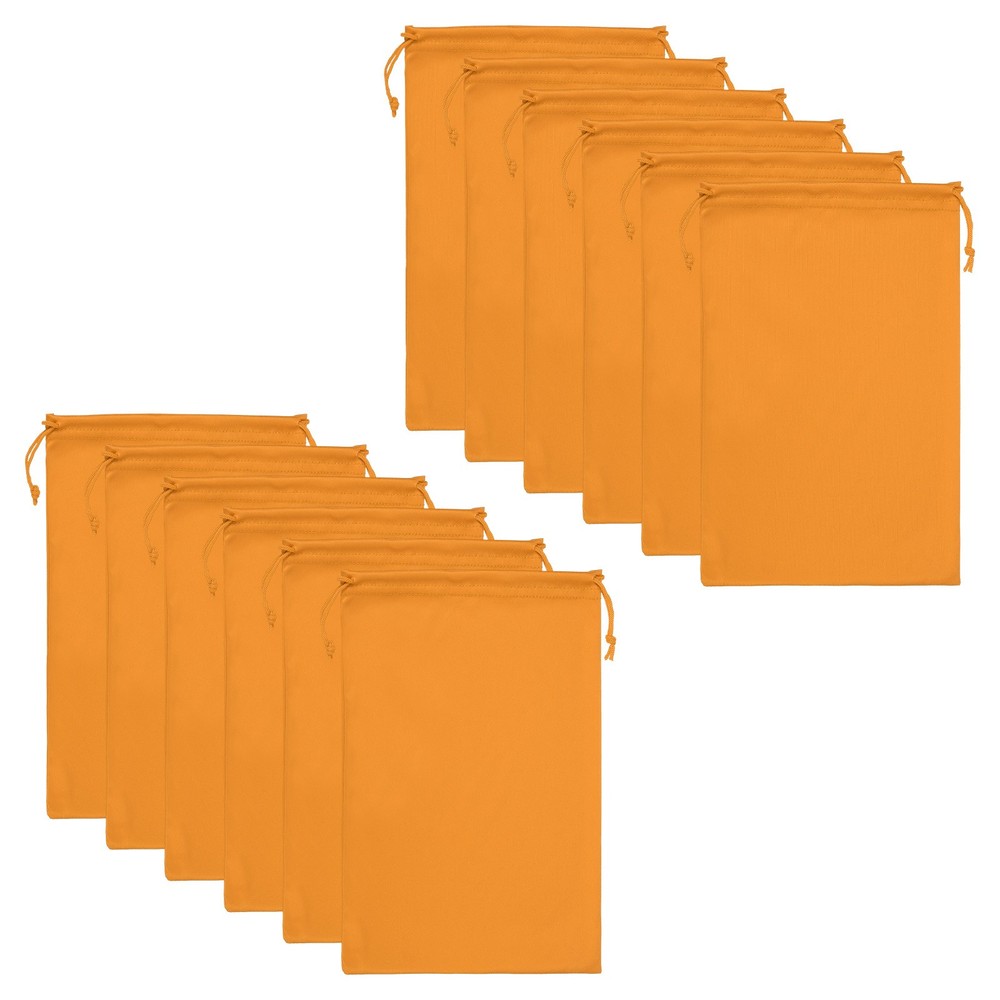 Ski Goggle Bag, 12 Pack Microfiber Snow Goggles Case Sleeve, Orange