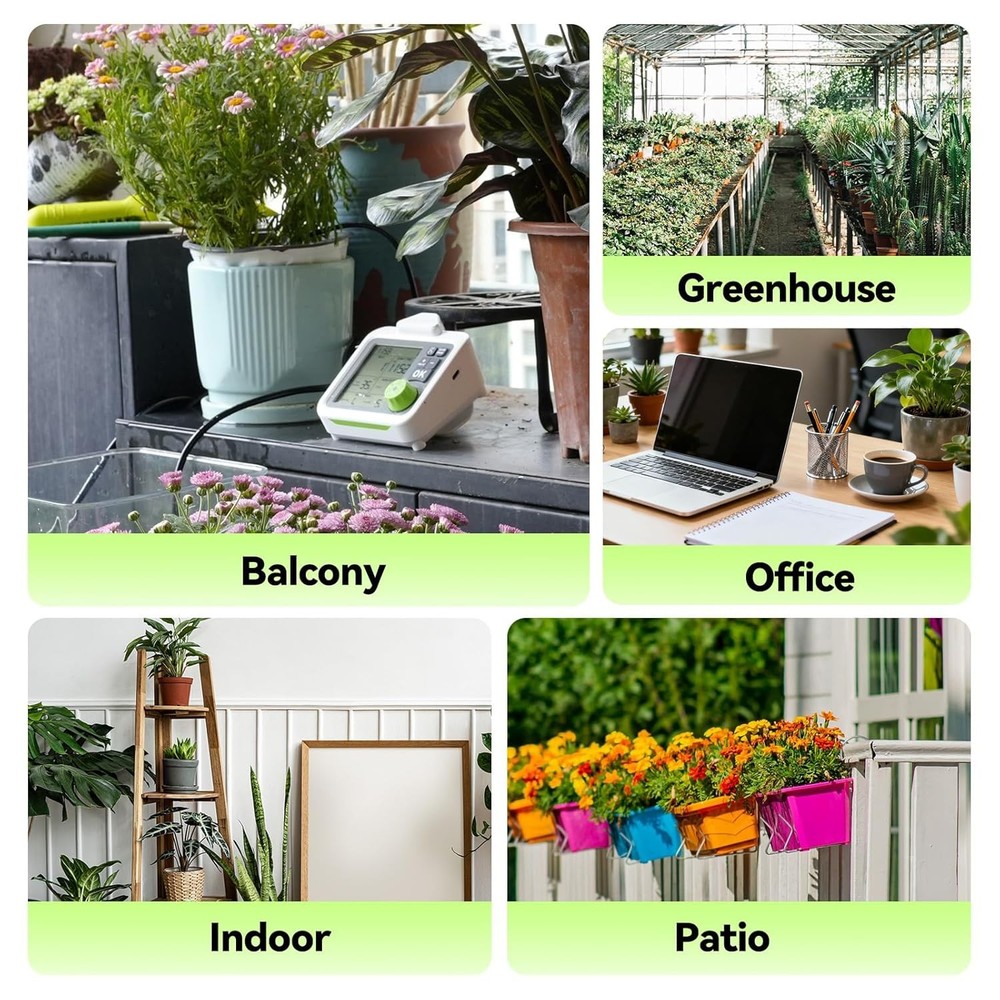 RAINPOINT Large Display Automatic Plant Waterer Indoor for Pot Plants,Cycle & So