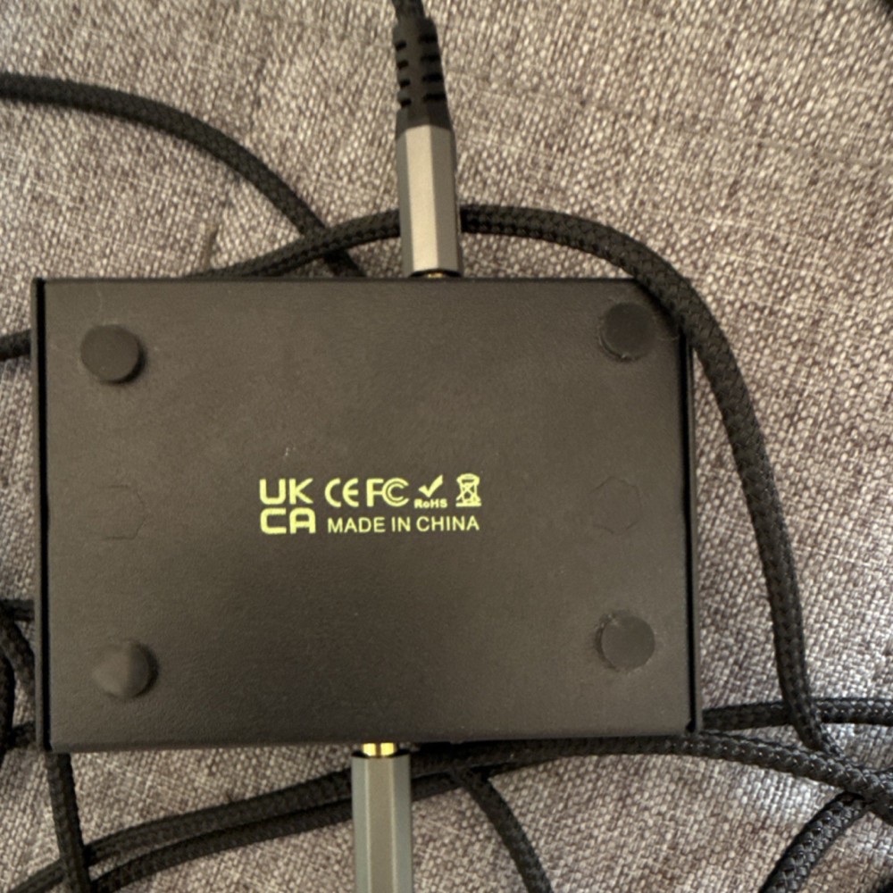 LINKFOR Desktop Audio Amplifier, Volume Control, 3.5mm Jack, 2 Channels, Black