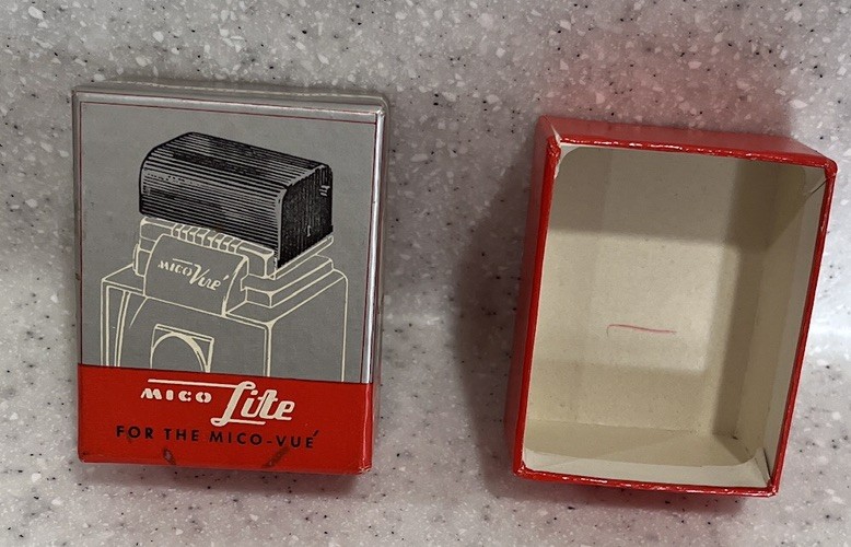 Vtg Micro-Vue Micro Lite BOX ONLY Chicago, IL BOX ONLY