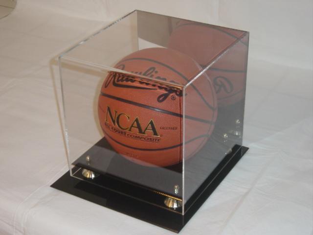 Deluxe UV Protected Full Size Basketball Display Case w/ Mirror Back