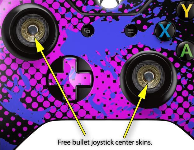 Halftone Splatter Blue Hot Pink Skin for XBOX One Controller