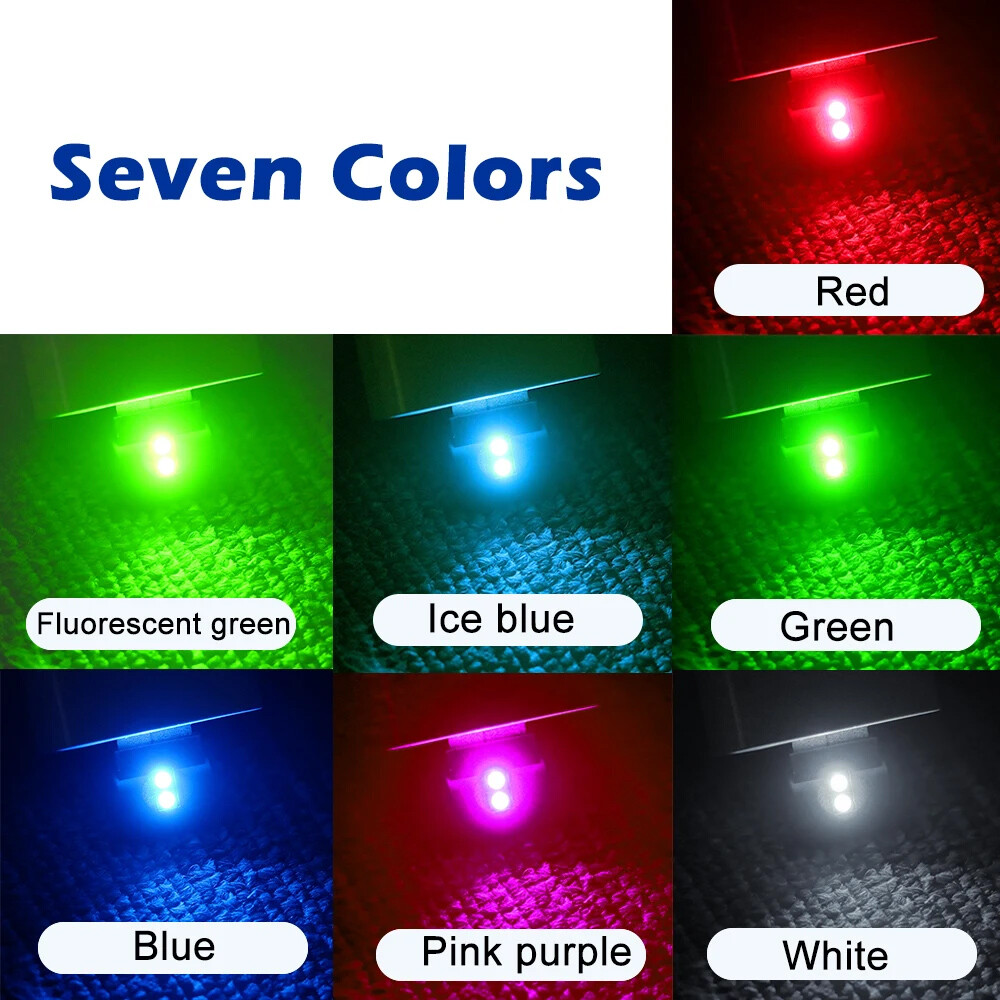 Mini USB LED Car Interior Light Neon Ambient Lamp Emergency Lighting Decorative