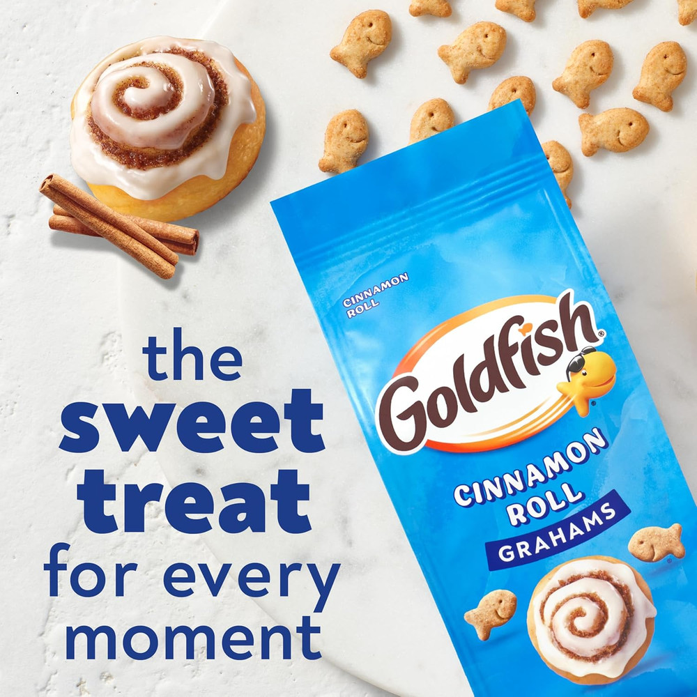 Grahams Cinnamon Roll Baked Snack Crackers, 6.6 Oz Bag