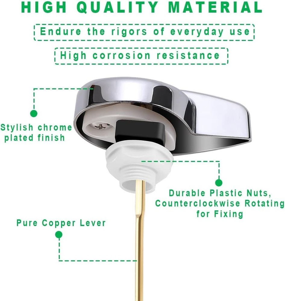 Side Mount Toilet Tank Flush Lever Handle For Toilets
