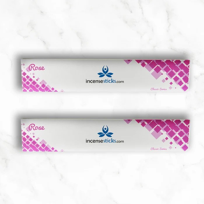 Rose Incense 10" inch 12 Sticks Pack: 2 Packs