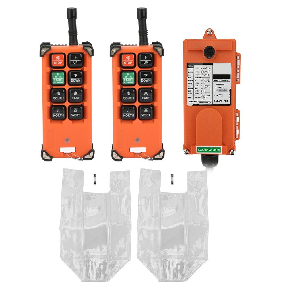 Wireless Remote Controller Hoist Remote Control 2 Transmitter 1 Receiver 220v