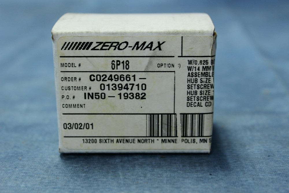 NOS ZERO-MAX 6P18 / 6-18