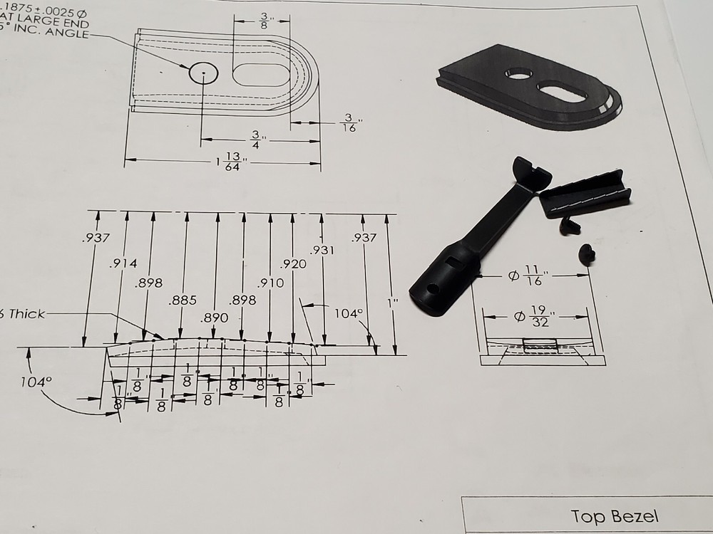 Benjamin 340, 342, 347 high rear sight with elevator & screws