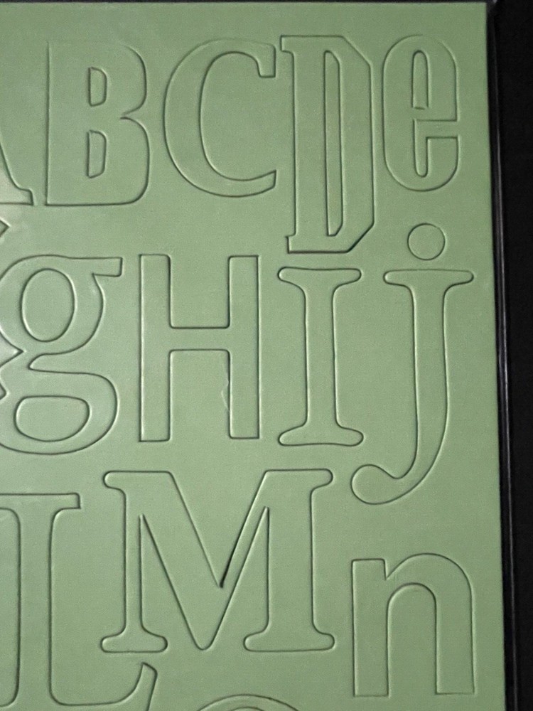 HEIDI SWAPP "SCHIZOPHRENIC" CHIPBOARD ALPHABETS