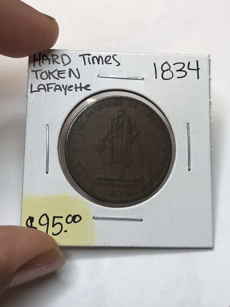 1834 Hard Times Token Lafayette
