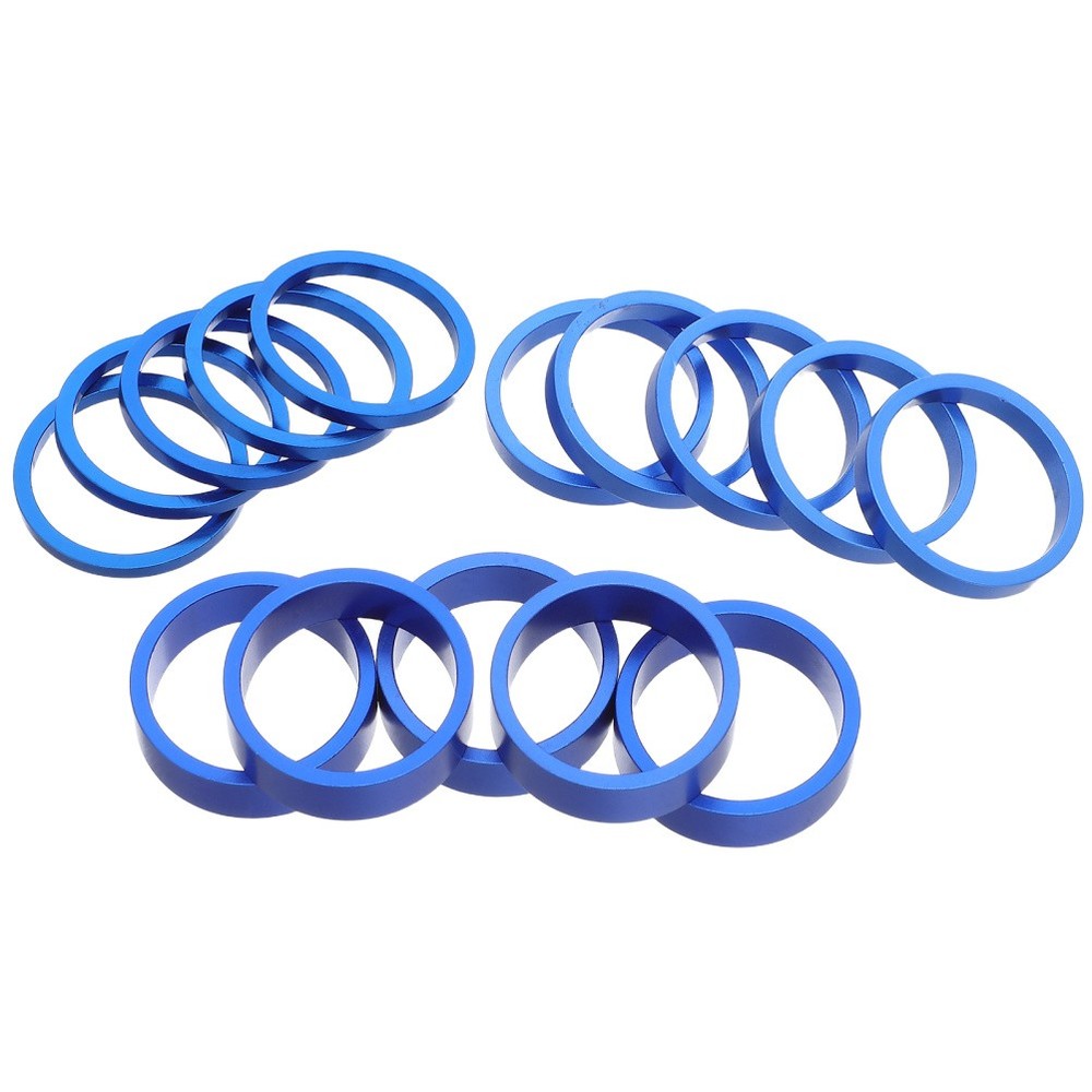 15 Pcs Bicycle Stem Spacers Headset Bike Front Fork Quick Release