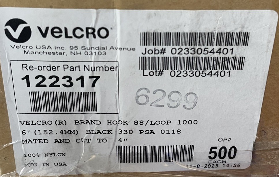 Bulk Velcro Hook And Loop 6”x4” Heavy Duty 15 Sets