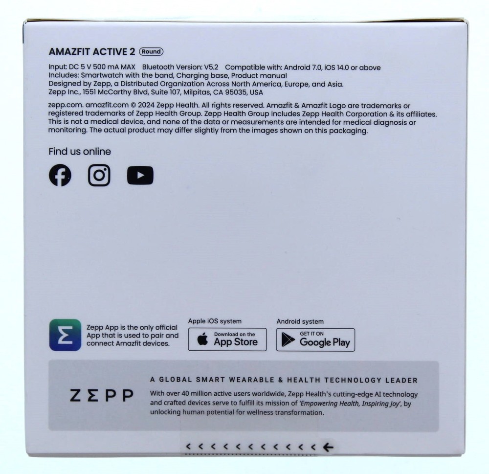 Amazfit Active 2 Smartwatch (Black)