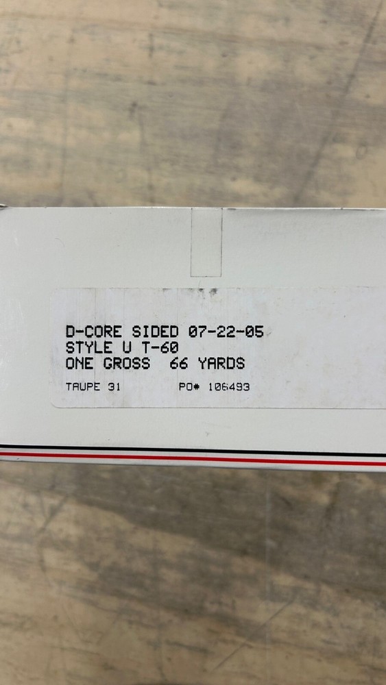 TEX 60 STYLE U D/CORE A&E SIDED BOBBINS 1 GROSS (144 PCS)
