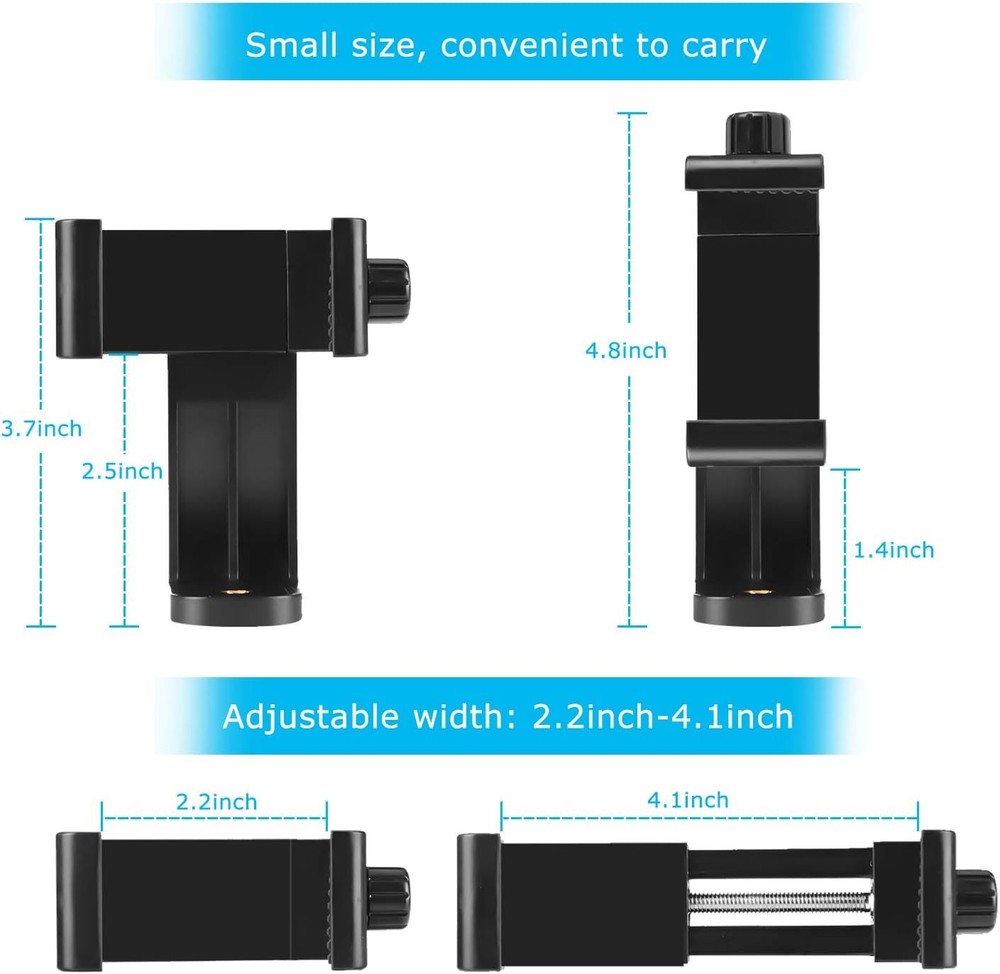 Smartphone Holder/Vertical and Horizontal Tripod Mount