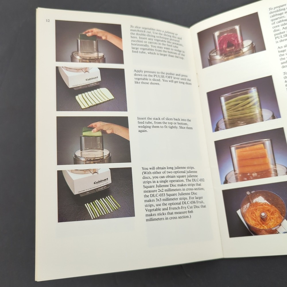 Cuisinart Pro Food Processor Instructions & Recipe BOOK ONLY