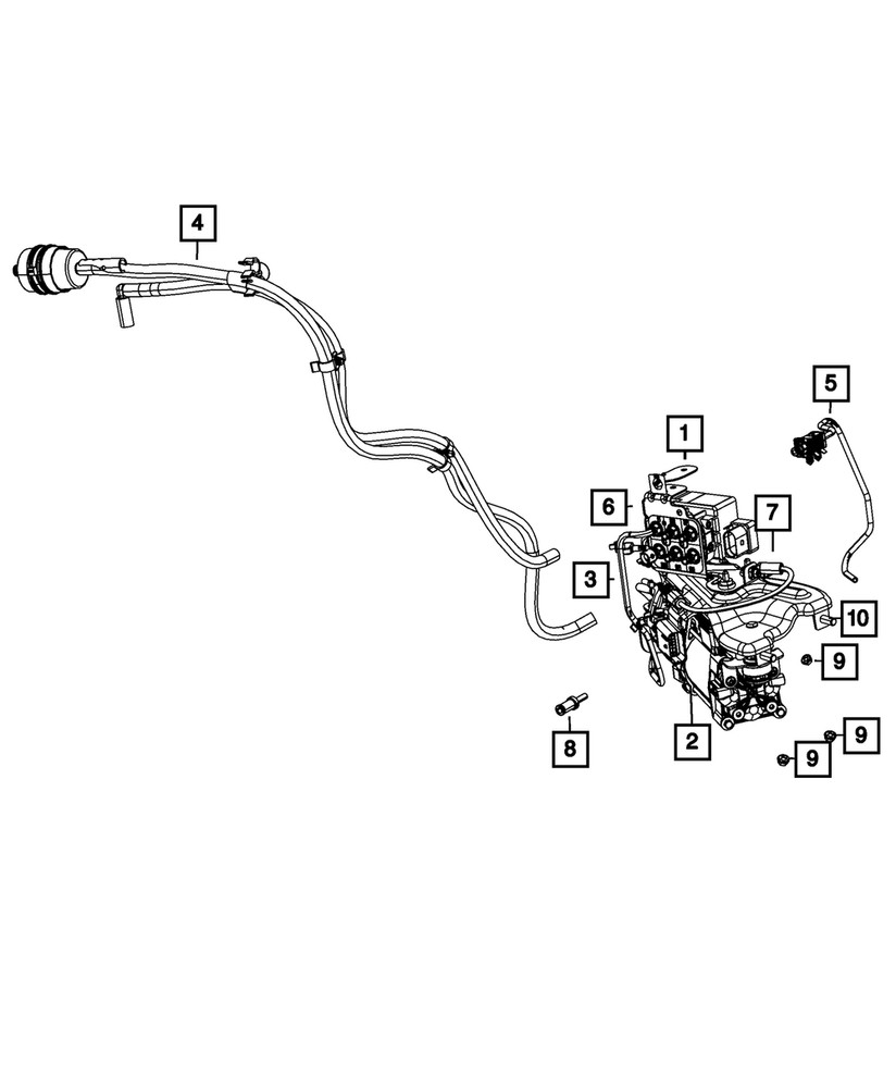 Genuine Mopar Hose Adapter Assembly 68224204AA