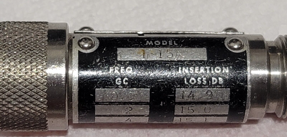 Weinschel Engineering Attenuator Model 1-15
