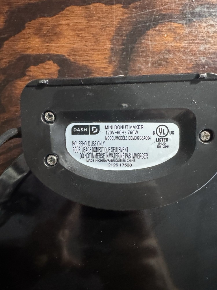 DASH Express MINI DONUT MAKER Non-Stick Donut Making Machine - Tested Works
