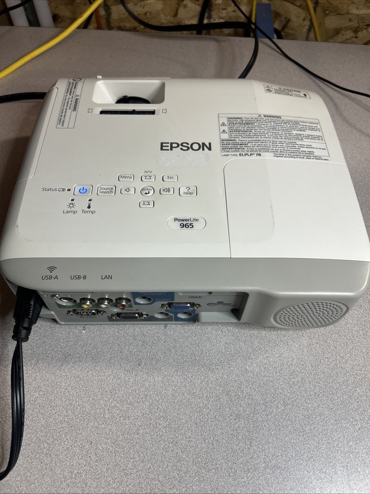 Epson PowerLite 965 - White *Read Description*
