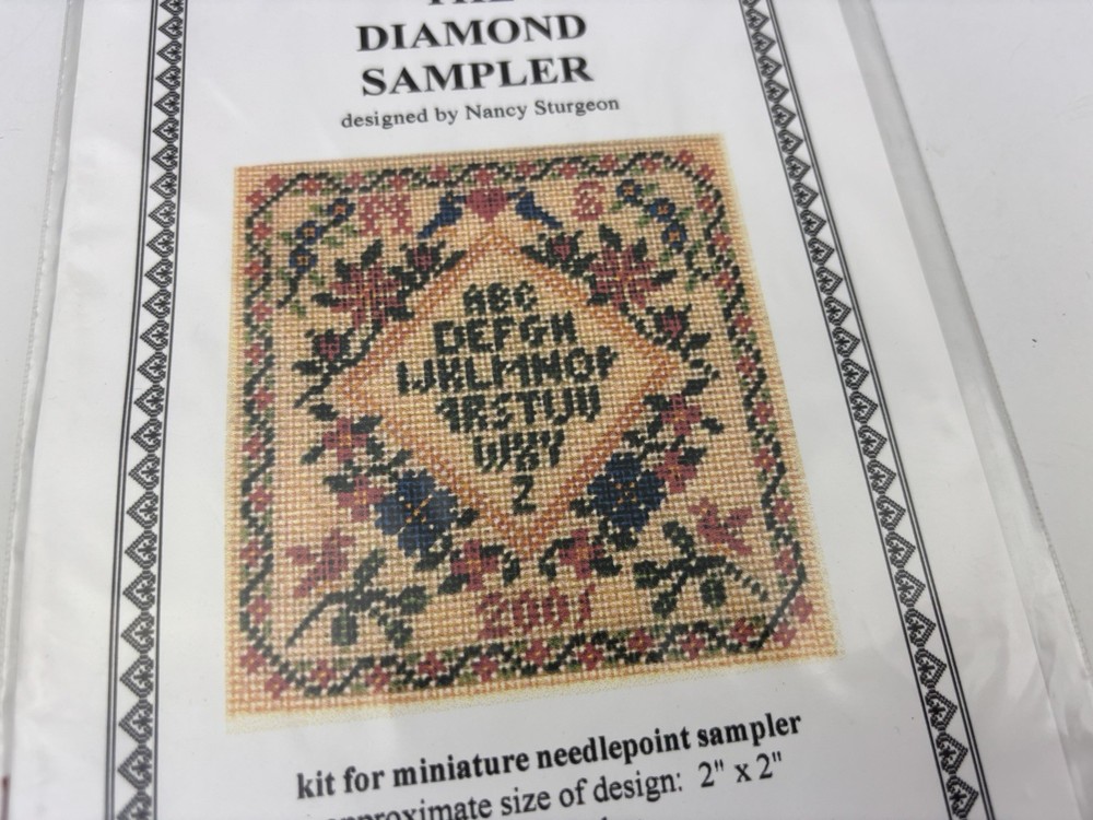 Threads Through Time The Diamond Sampler Needlepoint Pattern Kit 6S