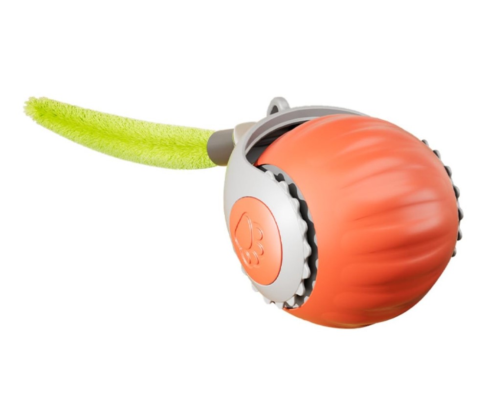 Interactive Smart Cat Toy - Automatic Moving Ball with Rechargeable Tail