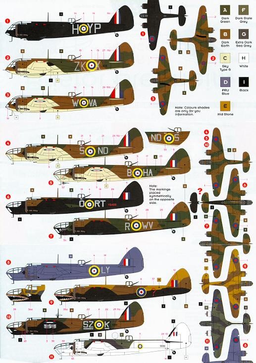 DK Decals 1/72 BRISTOL BLENHEIM British Bomber
