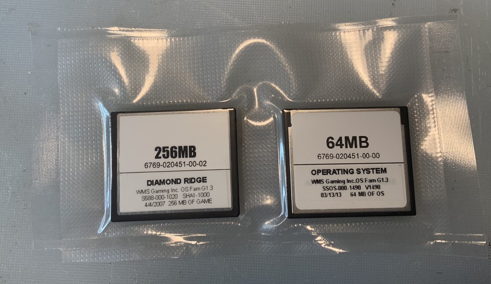 WMS WILLIAMS BB1 SLOT MACHINE SOFTWARE SET - DIAMOND RIDGE