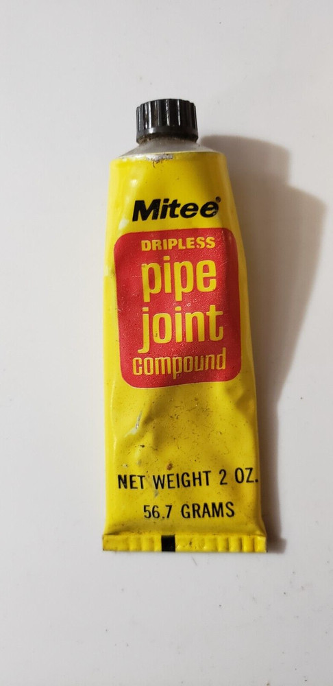 Vintage John Sunshine Mitee Dripless Pipe Joint Compound with box