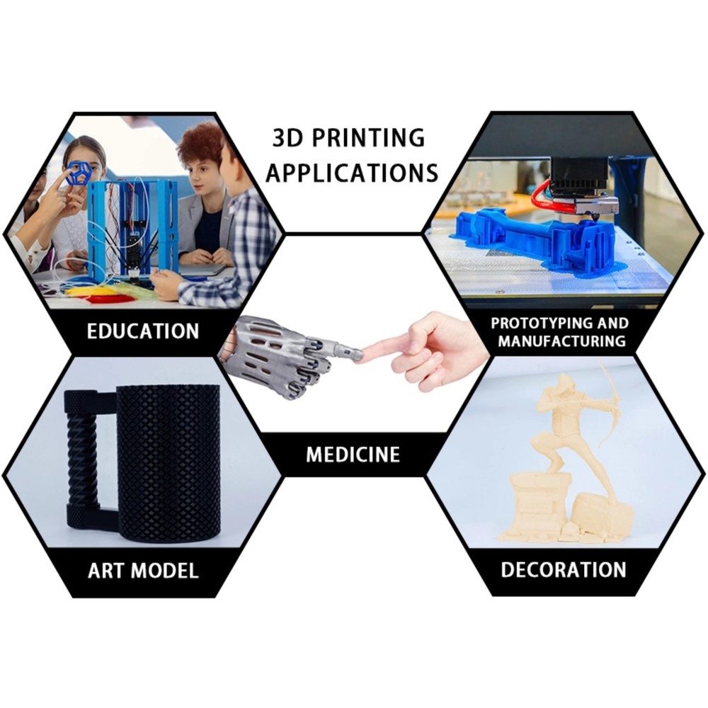 Ziro 3D PLA PRO Filament, 1.75mm 1kg, Assorted Colors