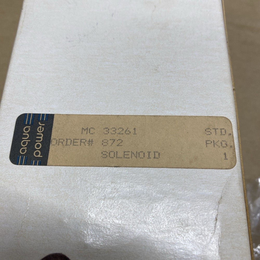Aqua Power Solenoid MC 33261 BB-90