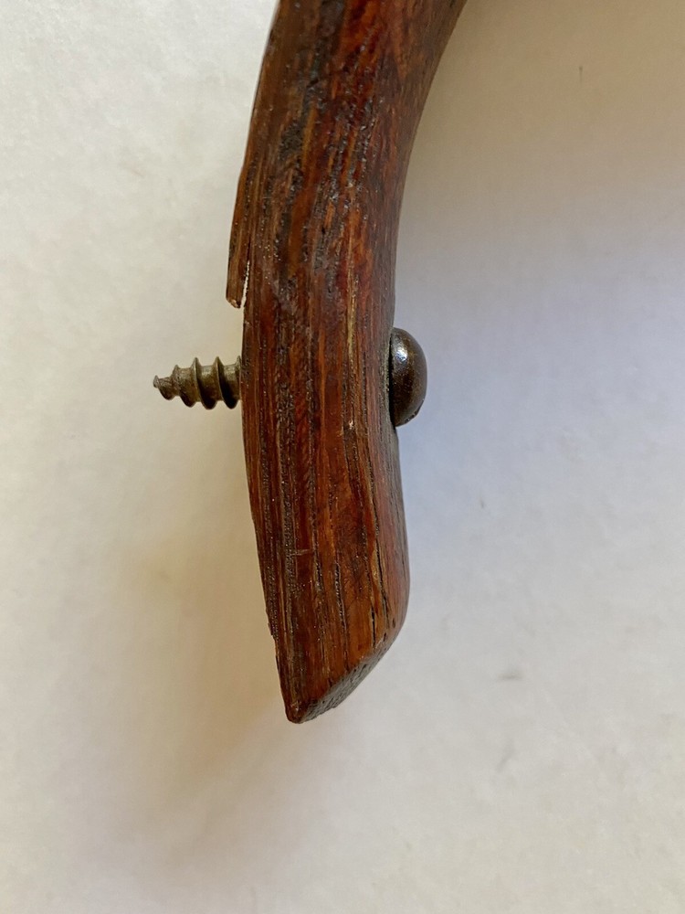 Antique Oak Chair Arm Support Part