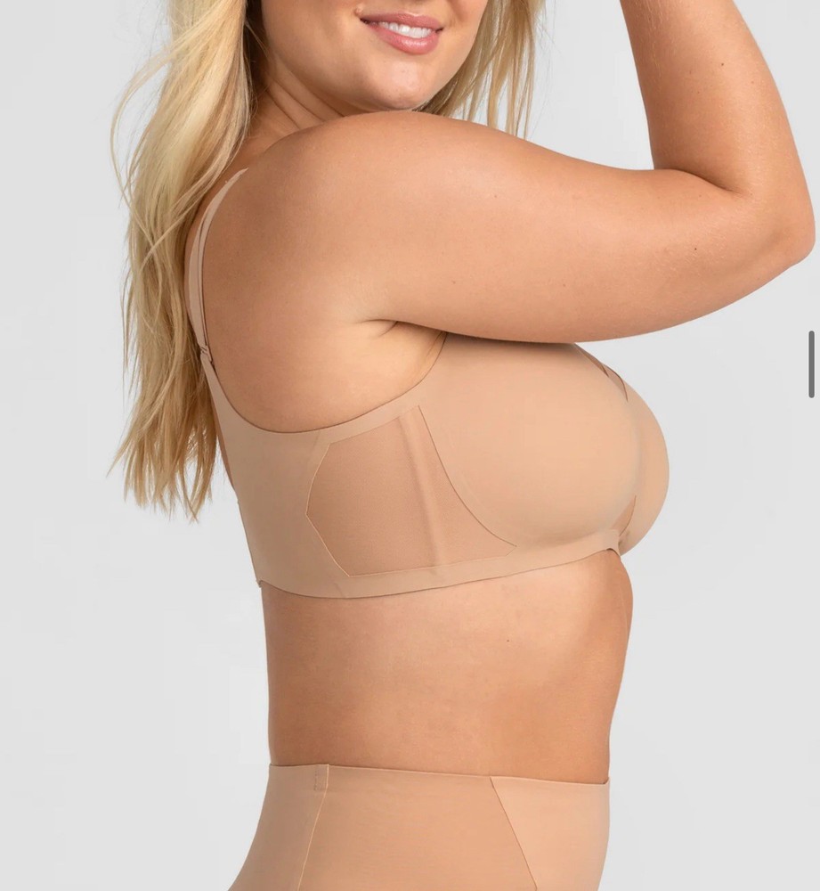 Honey Love CrossOver Wireless Bra Sand Size XL NWT