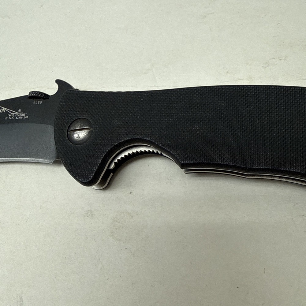 2005 Emerson Mini Commander Wave Feature Black G10 Grips Mini Com